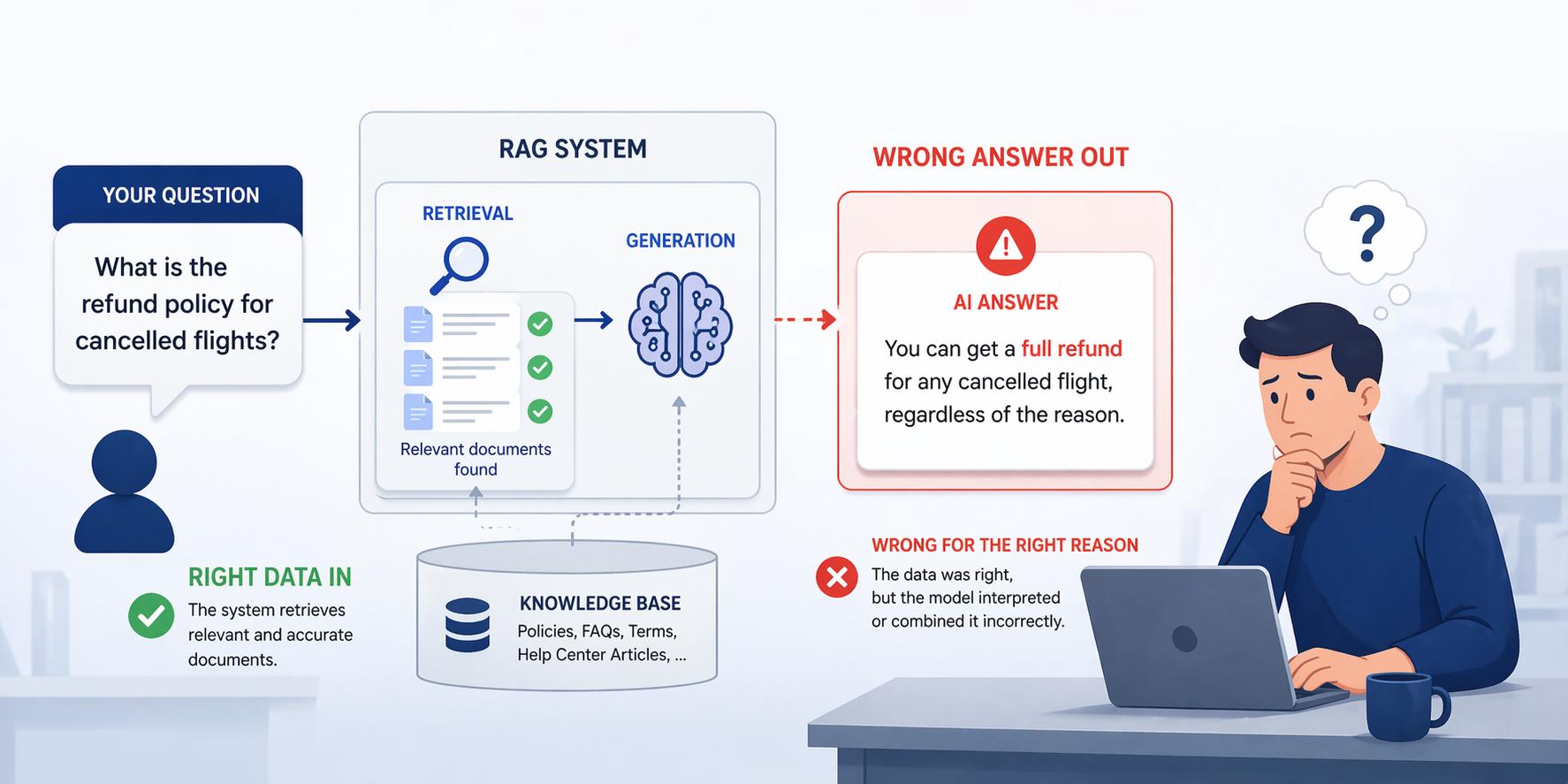 The Hidden Failure Mode of RAG Systems: Right Data, Wrong Answer