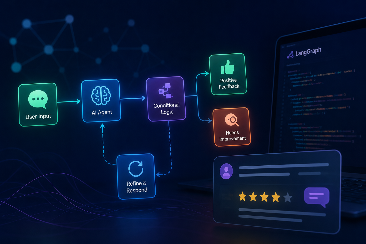 Building Intelligent Feedback Systems: A Deep Dive into Conditional Agentic Workflows with LangGraph